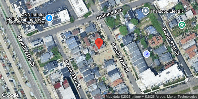 Aerial map of 145 BEACH 92 STREET, Queens