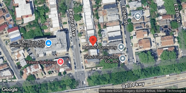 Aerial map of 4751 BEDFORD AVENUE, Brooklyn
