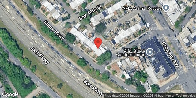 Aerial map of 2077 SHORE PARKWAY, Brooklyn
