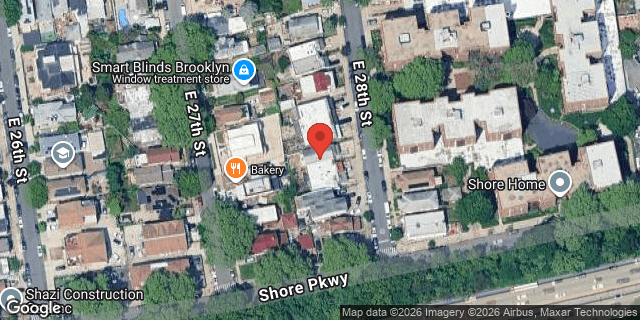 Aerial map of 2738 EAST 28 STREET, Brooklyn