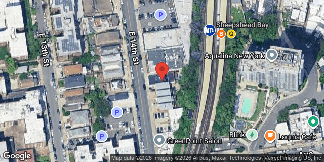 Aerial map of 2657 EAST 14 STREET, Brooklyn