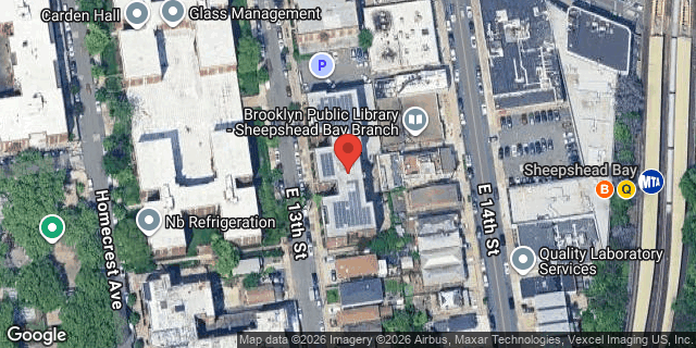 Aerial map of 2625 EAST 13 STREET, Brooklyn