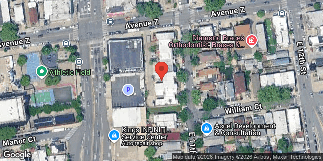 Aerial map of 2618 EAST 11 STREET, Brooklyn