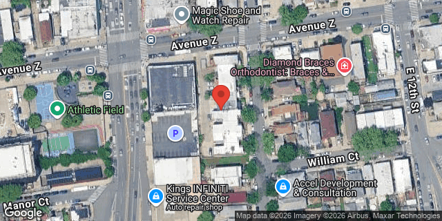 Aerial map of 2616 EAST 11 STREET, Brooklyn