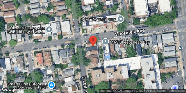 Aerial map of 2701 EAST 28 STREET, Brooklyn