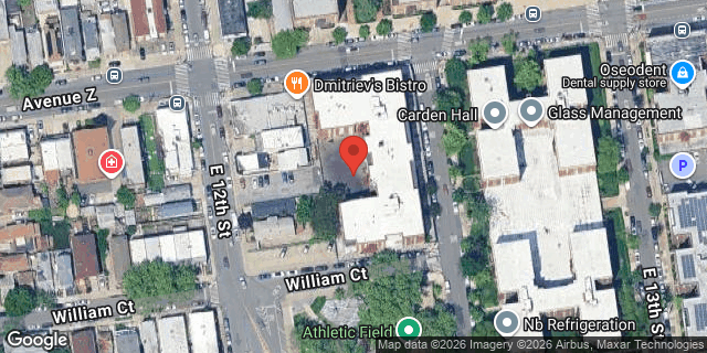 Aerial map of 2616 HOMECREST AVENUE, Brooklyn
