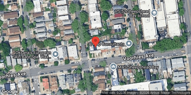 Aerial map of 2803 VOORHIES AVENUE, Brooklyn