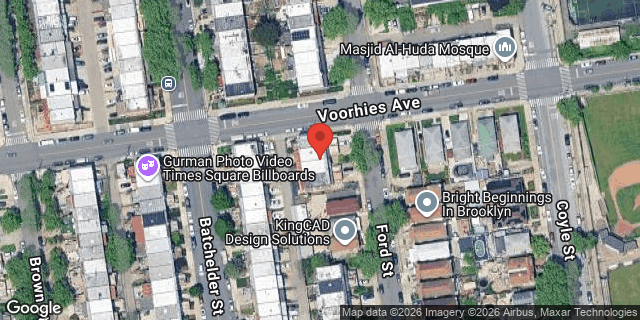 Aerial map of 2706 FORD STREET, Brooklyn