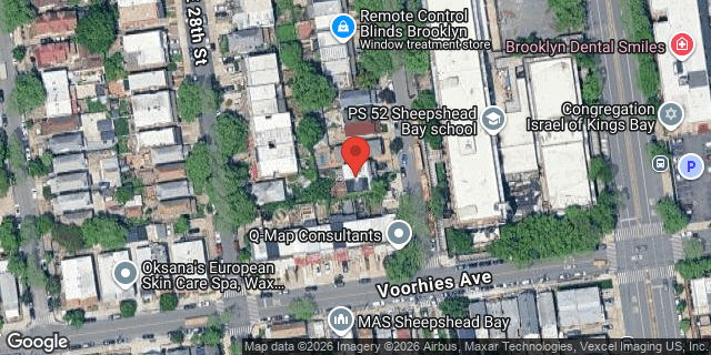 Aerial map of 2678 EAST 29 STREET, Brooklyn