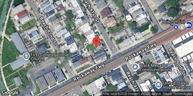 Aerial map of 3-09 BEACH 91 STREET, Queens
