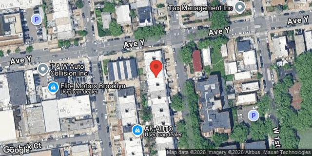Aerial map of 2510 WEST 2 STREET, Brooklyn