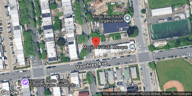 Aerial map of 3021 VOORHIES AVENUE, Brooklyn