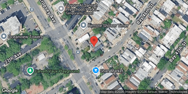 Aerial map of 2713 CROPSEY AVENUE, Brooklyn