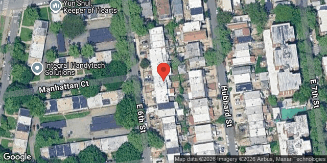 Aerial map of 2529 EAST 6 STREET, Brooklyn