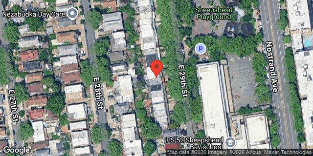 Aerial map of 2642 EAST 29 STREET, Brooklyn