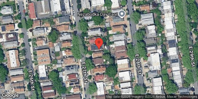 Aerial map of 2633 EAST 27 STREET, Brooklyn