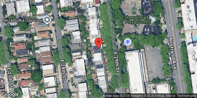 Aerial map of 2636 EAST 29 STREET, Brooklyn