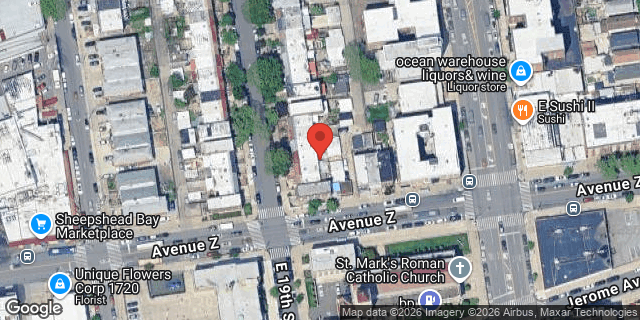 Aerial map of 2577 EAST 19 STREET, Brooklyn