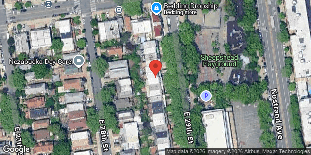 Aerial map of 2624 EAST 29 STREET, Brooklyn