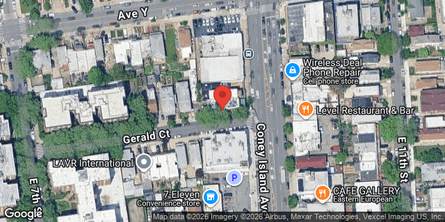 Aerial map of 2776 CONEY ISLAND AVENUE, Brooklyn