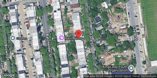 Aerial map of 2642 FORD STREET, Brooklyn