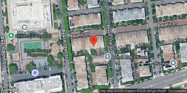Aerial map of 7707 AQUATIC DRIVE, Queens
