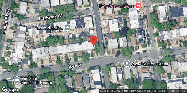 Aerial map of 623 AVENUE Y, Brooklyn