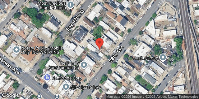 Aerial map of 48 28 AVENUE, Brooklyn