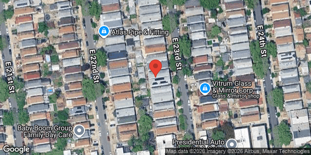 Aerial map of 2550 EAST 23 STREET, Brooklyn