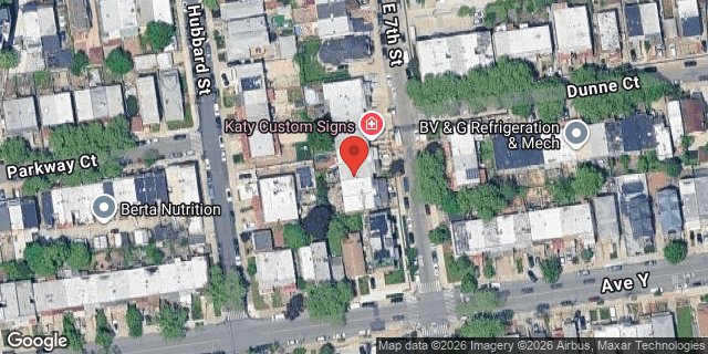 Aerial map of 2482 EAST 7 STREET, Brooklyn