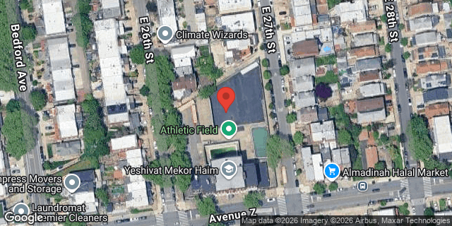Aerial map of EAST 27 STREET, Brooklyn