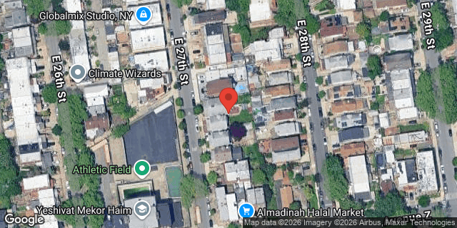 Aerial map of 2557 EAST 27 STREET, Brooklyn