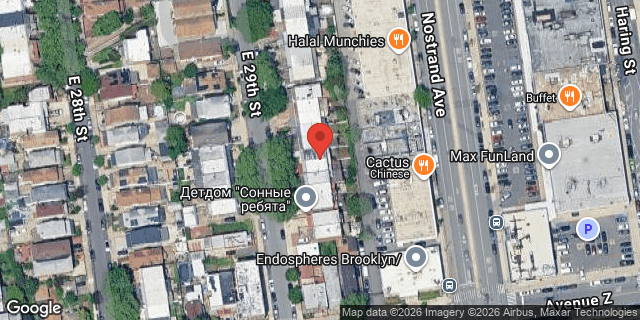 Aerial map of 2557 EAST 29 STREET, Brooklyn