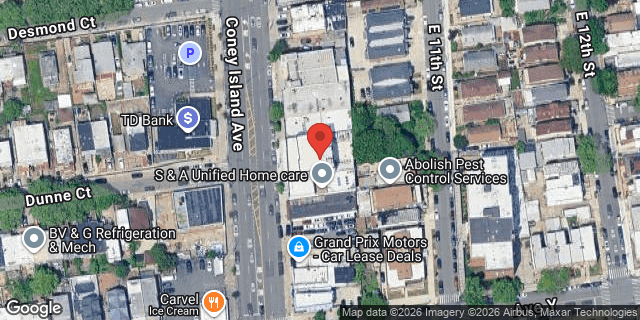 Aerial map of 2727 CONEY ISLAND AVENUE, Brooklyn