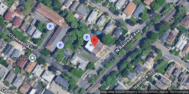 Aerial map of 585 NORTH RAILROAD AVE, Staten Island