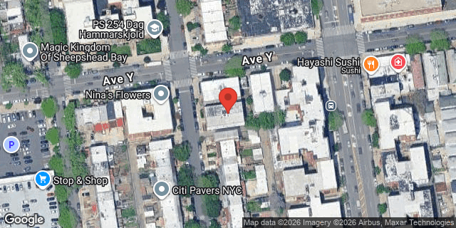 Aerial map of 2507 EAST 19 STREET, Brooklyn