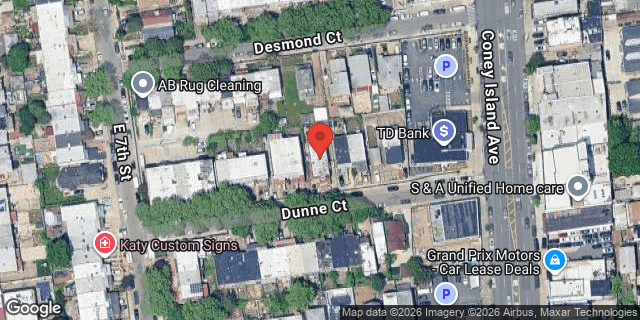 Aerial map of 731 DUNNE COURT, Brooklyn