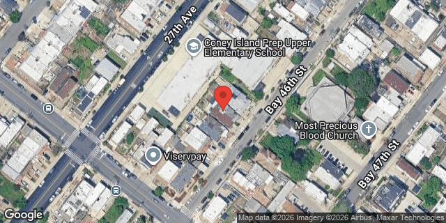 Aerial map of 114 BAY 46 STREET, Brooklyn