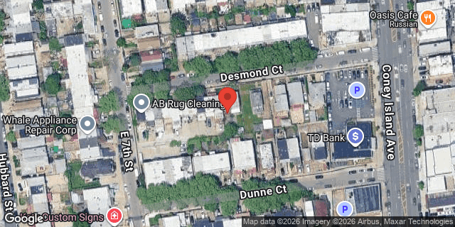 Aerial map of 724 DESMOND COURT, Brooklyn