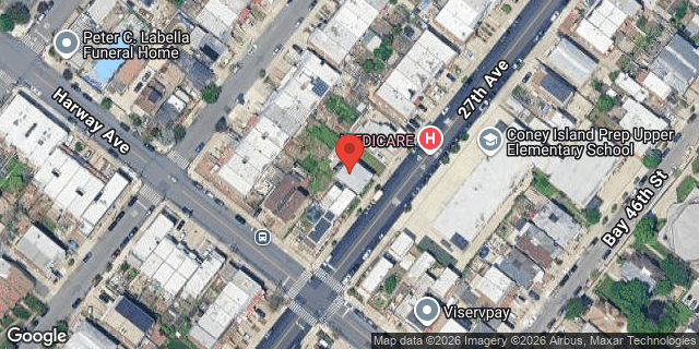 Aerial map of 154 27 AVENUE, Brooklyn