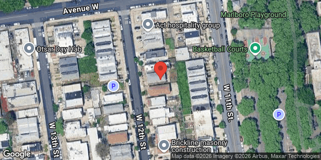 Aerial map of 2323 WEST 12 STREET, Brooklyn