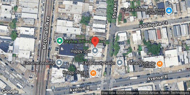 Aerial map of 124 STRYKER STREET, Brooklyn