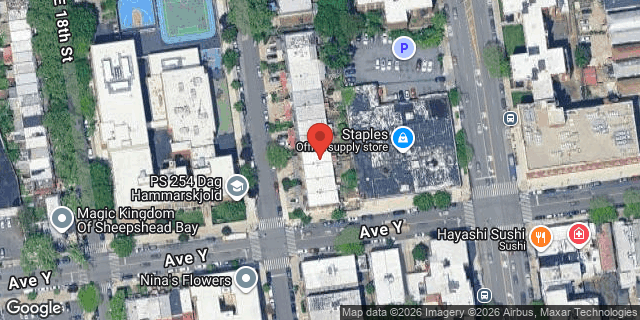 Aerial map of 2475 EAST 19 STREET, Brooklyn