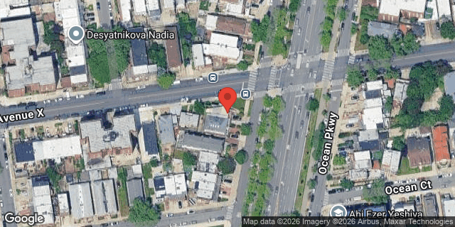 Aerial map of 2404 OCEAN PARKWAY, Brooklyn