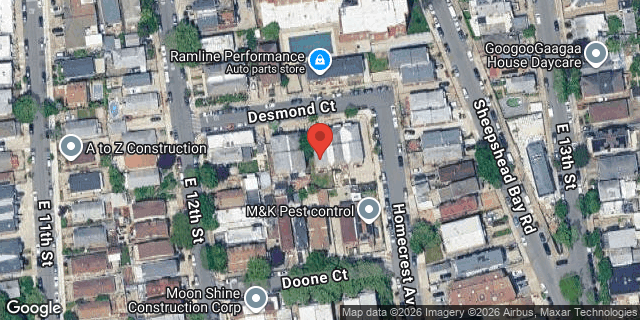 Aerial map of 1224 DEMOND COURT, Brooklyn