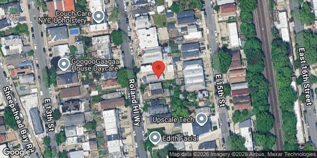 Aerial map of 2439 EAST 14 STREET, Brooklyn