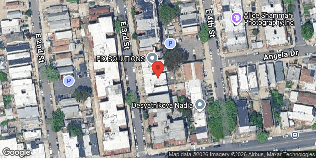 Aerial map of 2395 EAST 3 STREET, Brooklyn