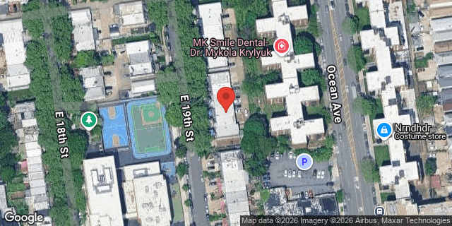 Aerial map of 2443 EAST 19 STREET, Brooklyn