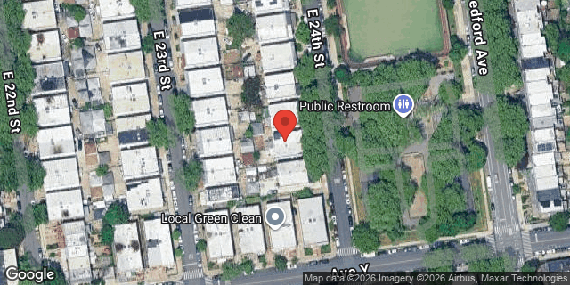 Aerial map of 2464 EAST 24 STREET, Brooklyn