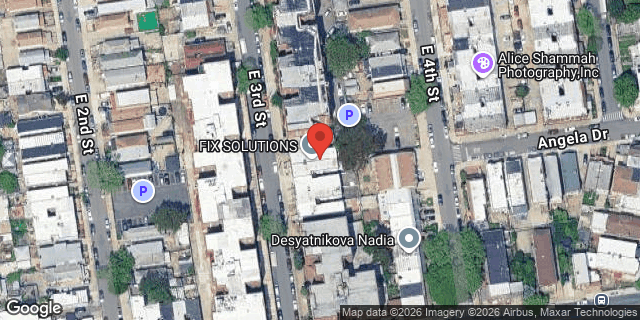 Aerial map of 2391 EAST 3 STREET, Brooklyn